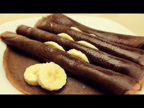 Chocolate Crepe Recipe - French Pancakes with Cocoa