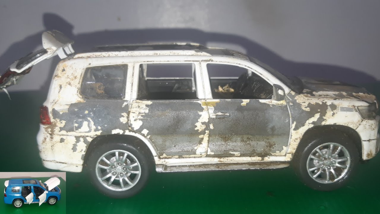 Restoration Abandoned Toyota Land Cruiser Diecast Model Car