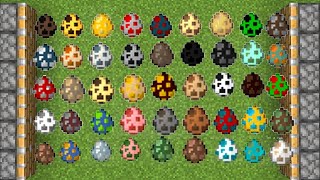 all minecraft spawn eggs combined = 