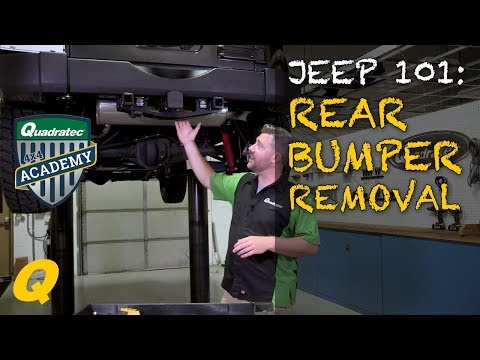Remove factory rear bumper, Wrangler JK