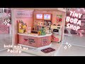 building the tiniest boba shop ever! 🧋🎀 rolife double joy bubble tea miniature set 🌸✨