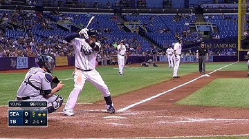 SEA@TB: Escobar slices an RBI single to left field