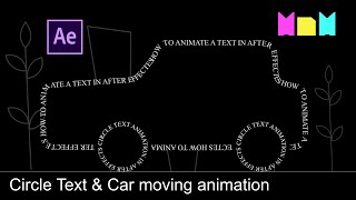How to Animate a text car in Ae | After Effects Tutorial screenshot 2