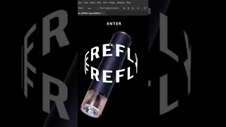 How to Create Outline Text Effect in Photoshop #shorts