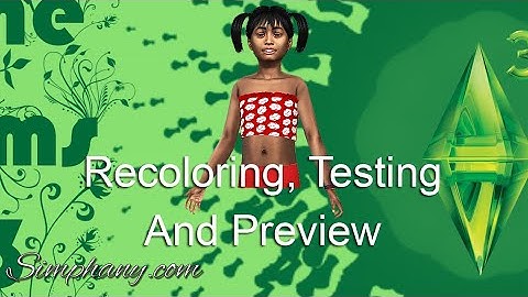 Simphany.com - Recoloring, Testing And Preview Of Clothing Mesh