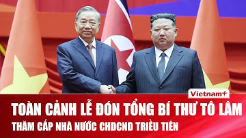 Toàn cảnh lễ đón Tổng Bí thư Tô Lâm thăm cấp Nhà nước Cộng hòa Dân chủ Nhân dân Triều Tiên