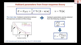 First-principles calculation of Hubbard parameters using linear-response theory