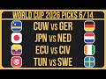 World Cup 2026 Picks Today | Best Bets &amp; Predictions 6/14/26