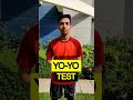 Yo-Yo Test Explained in 26 seconds || What is Yo-Yo Test || #shorts #yoyotest #indiancricketteam