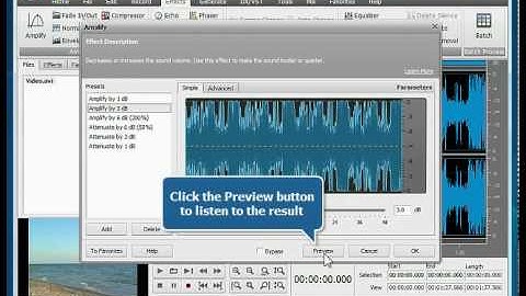 How to edit audio track of a video using AVS Audio Editor?