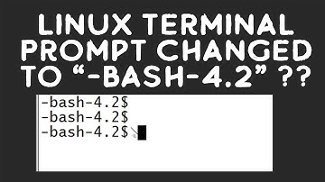 [Solved !!! ] Linux Terminal, Prompt changed to "Bash 4 2" ?