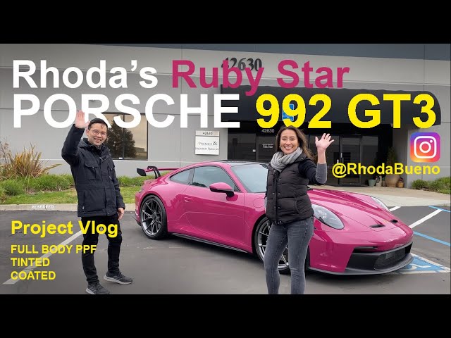 Rhoda's Ruby Star 992 GT3 - Full Body PPF / Tinted / Coated class=