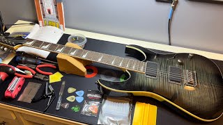 Ibanez Fixed Bridge Guitar - String Change and Set Up! iPlay6string Tech Tips!