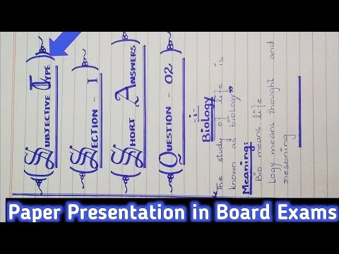 Paper Presentation in Board Exams, Paper Presentation tips