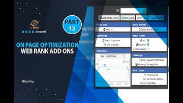 14  On Page Optimization  Web Rank Add Ons  SEO Bangla Video Tutorial