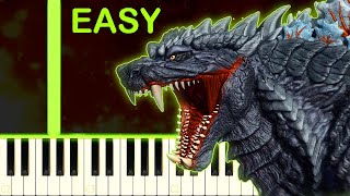 Video thumbnail of "GODZILLA ULTIMA´S THEME - EASY Piano Tutorial"