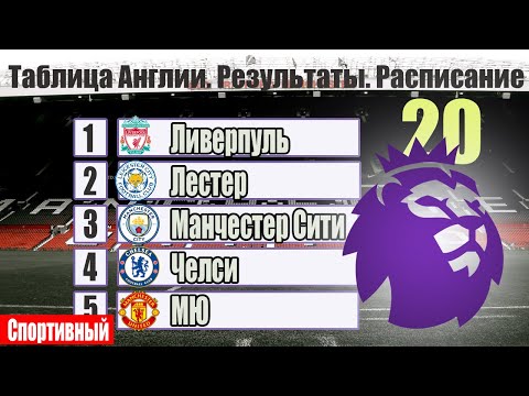 Английский футбол расписание Английский футбол расписание
