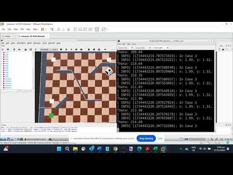 Robot simulation using WeBots and robot control using a .cpp program. Project 2 Task 2.