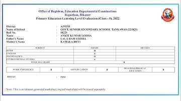 RBSE 5th , 8th Board Result 2022 Kaise Dekhe ? Rajasthan Board 5th ,8th Class Result 2022 Check