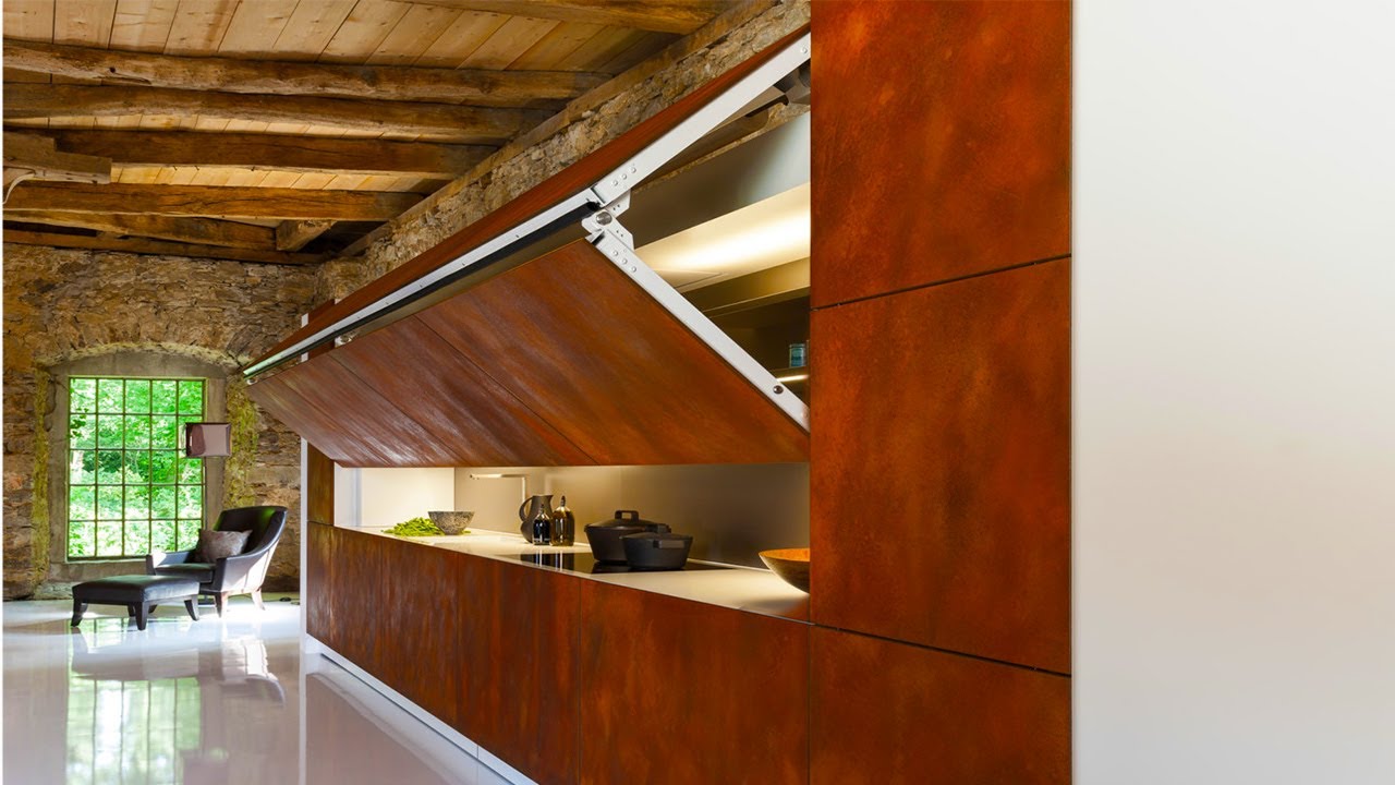 wall hidden kitchen