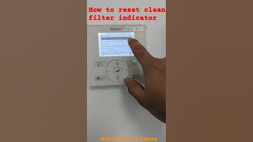 How to reset clean filter indicator #daikin #shorts #airconditioning #remotework #viralshorts
