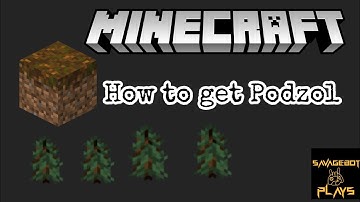 How to get Podzol without going to Taiga Biome | Tutorial
