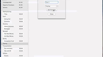 Ez Budget for Mac - How to Add, Edit and Delete Envelopes and Categories