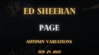Ed Sheeran - Page (Lyrics)