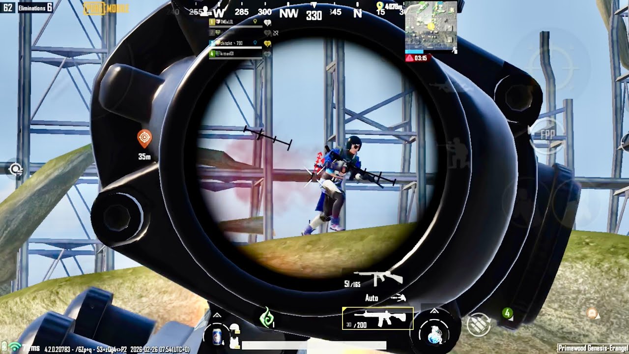 Anemy On Rooftop | pubgm