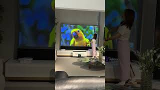 Family, comfort, and a perfect home theater#ustprojectorcabinet #lasertvcabinet  #ustprojectorscreen