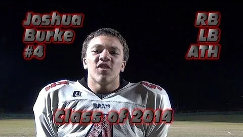 Joshua Burke #4 Class of 2014 Football Highlight G...