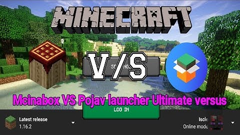 Comparison Mcinabox VS Pojav launcher minecraft Java edition on mobile Test
