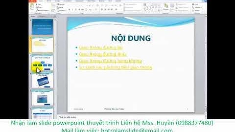 Cách thêm ,xóa, di chuyển giữa các slide trong Powerpoint 2010