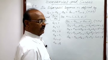The Fibonacci sequence is defined by a1=1=a2, an=an-1 + an-1.Find an+1/an, for n=1,2,3,4,5 |Sequence