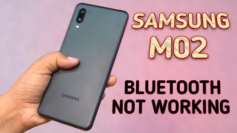 How to solve Bluetooth problem samsung M02 | samsung M02 Bluetooth are not working