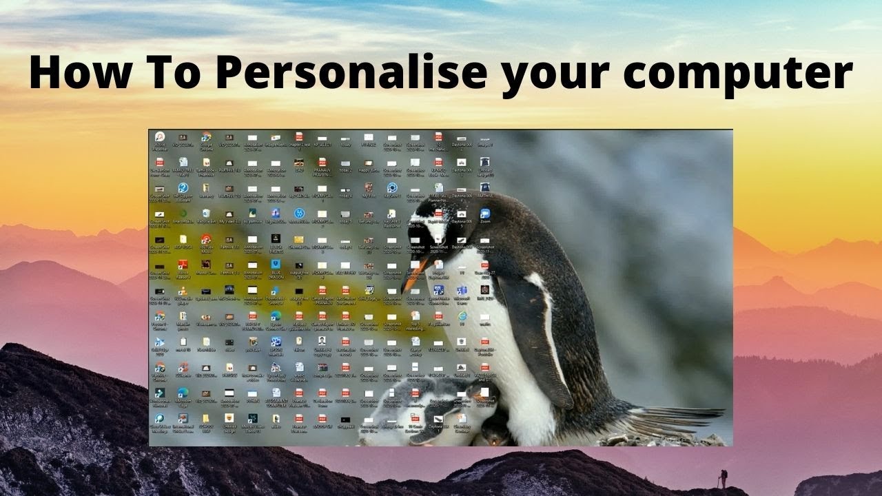How To Personalise your computer - YouTube