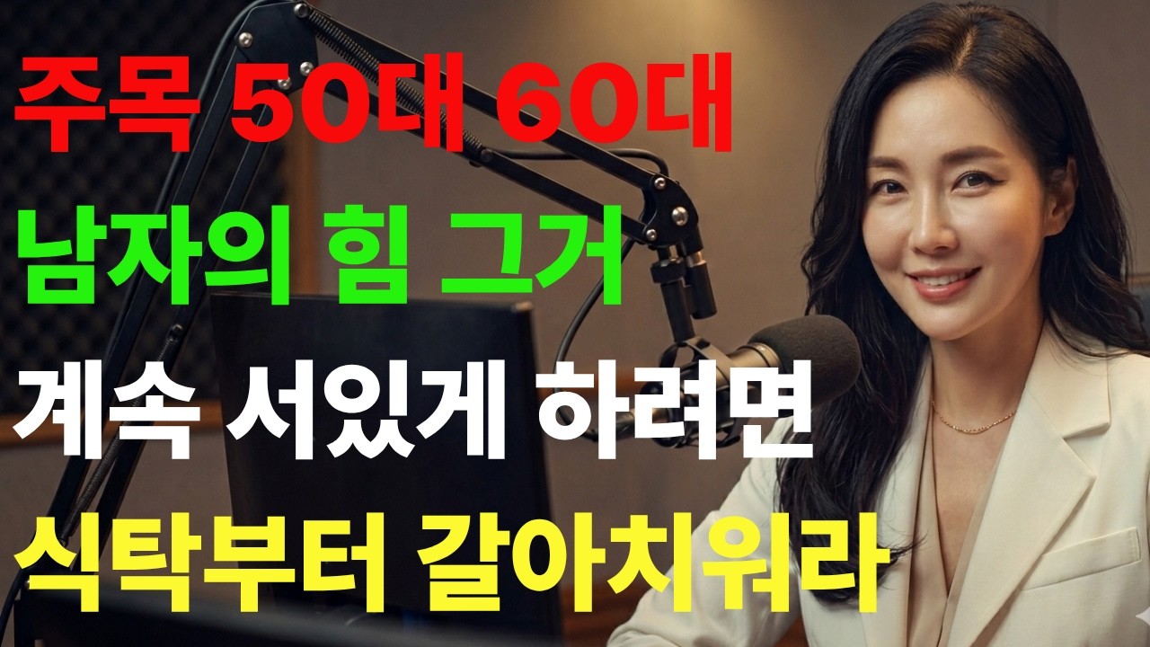 주목 50대 60대  남자의 힘 그거계속 서있게 하려면식탁부터 갈아치워라