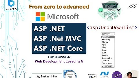 How to become an ASP Dot Net Expert Lesson #5 DropdownList