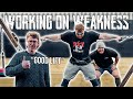 ROAD TO WORLD&#39;S STRONGEST MAN | WORKING ON OUR WEAKNESS! ft.Dan Hipkiss | Episode 7