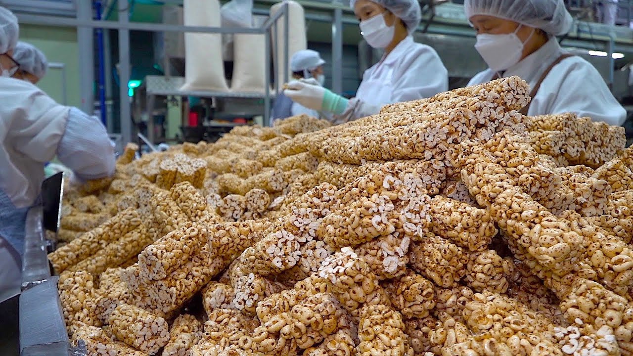 ⁣Korean Traditional Sweets Manufacturing Process. Amazing Korean Sweets Factory