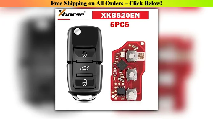 Deal 5PCS Xhorse XKB520EN Second Generation Replaced of XKB501EN Wire Remote Key for VW B5 Flip 3 B
