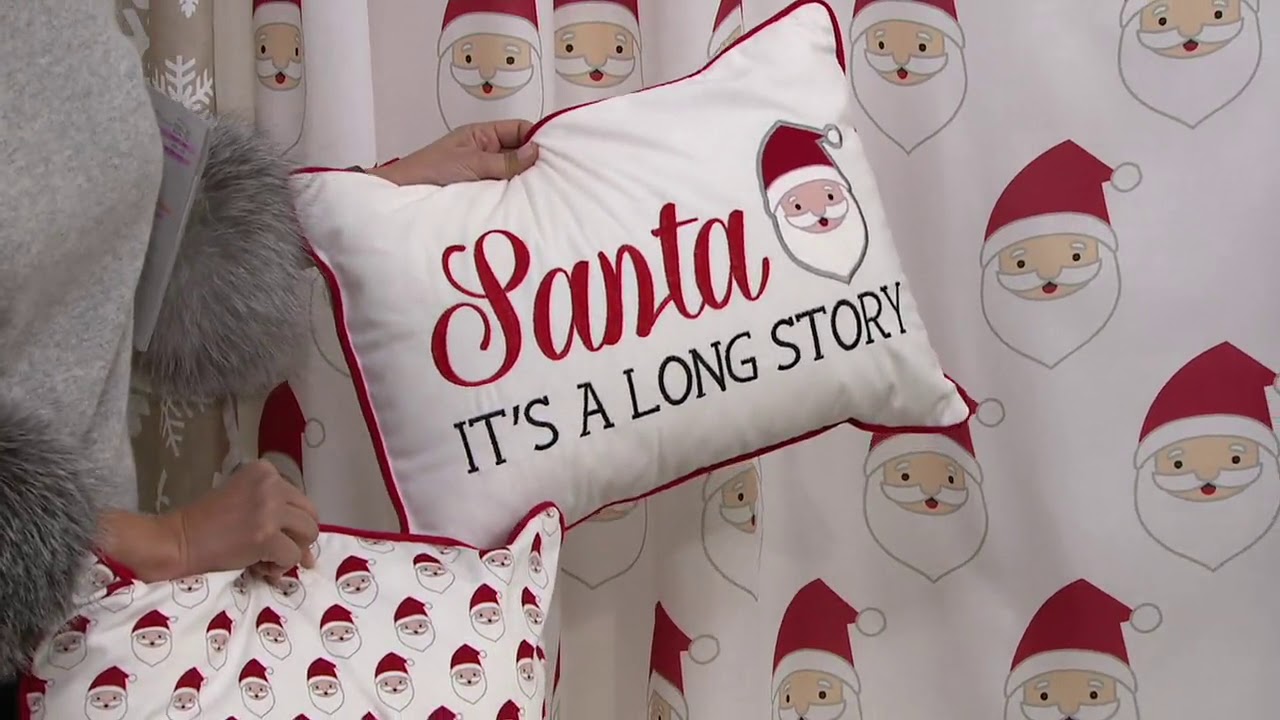 Hookless Holiday Shower Curtain on QVC YouTube
