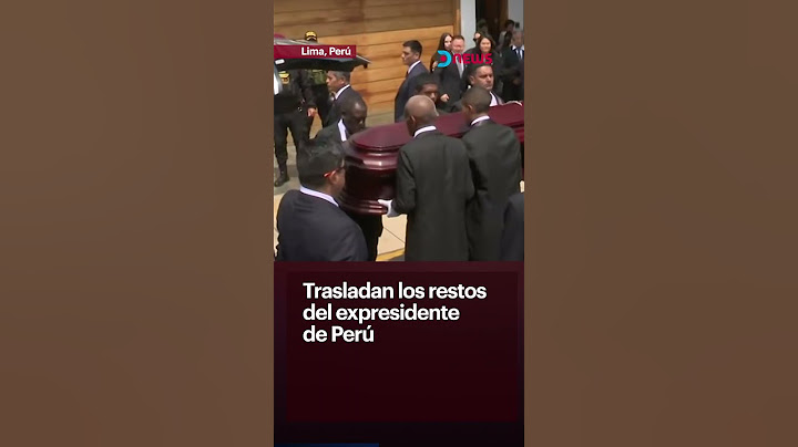 🇵🇪 Trasladan los restos de Alberto Fujimori, el expresidente de Perú