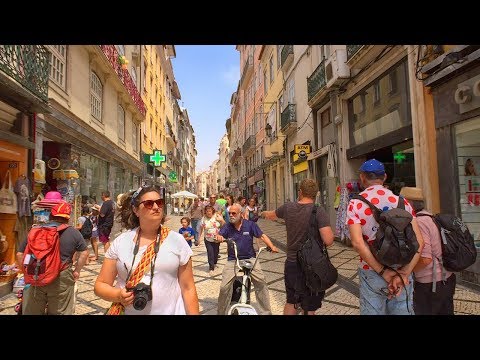 Coimbra, Portugal - Summer Walk Tour in STUNNING Historic Riverfront City
