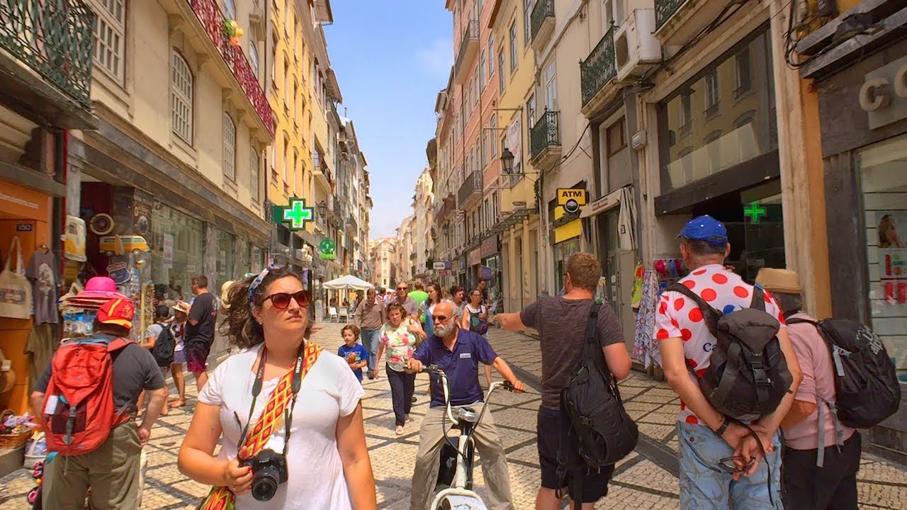 Coimbra, Portugal - Summer Walk Tour in STUNNING Historic Riverfront City
