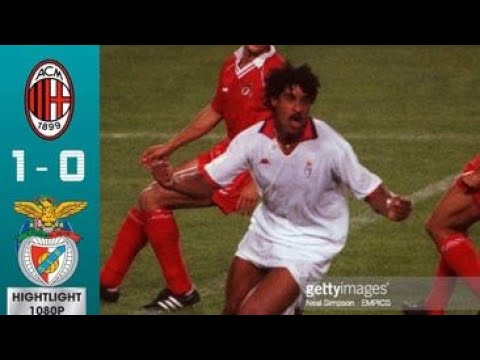 AC Milan 1-0 Benfica Final Champions League 1990 - Rijkaard - Gullit - Van Basten - Maldini - Baresi