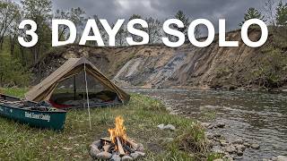 3 Days Solo Canoe Camping down a Secluded River