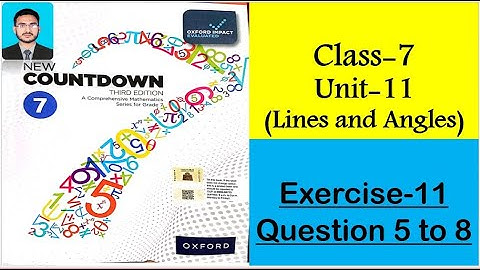 Class 7 Math Exercise 11 Question 5 to 8