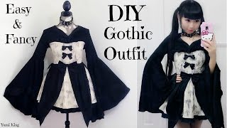 Easy DIY Gothic/Emo Inspired Outfit/Dress + Back to School Outfits Review