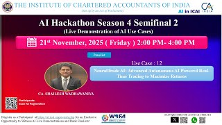 AI Hackathon S4 SF2 UC12 - NeuralTrade AI: Autonomous AI-Powered Real-Time Trading - CA. Shailesh W